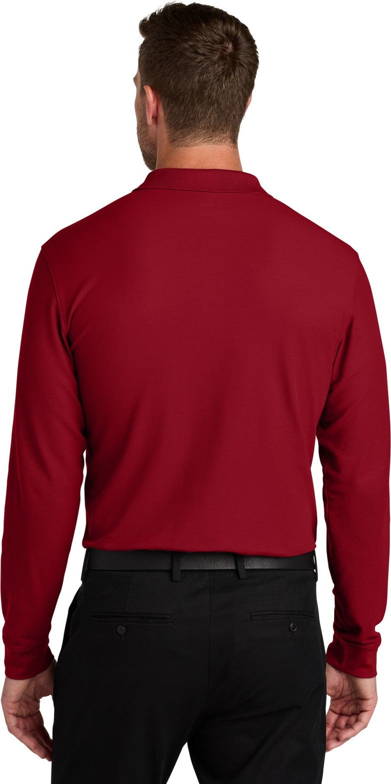 RichRed Port Authority Wearever Signature Pique Long Sleeve Polo K200LS