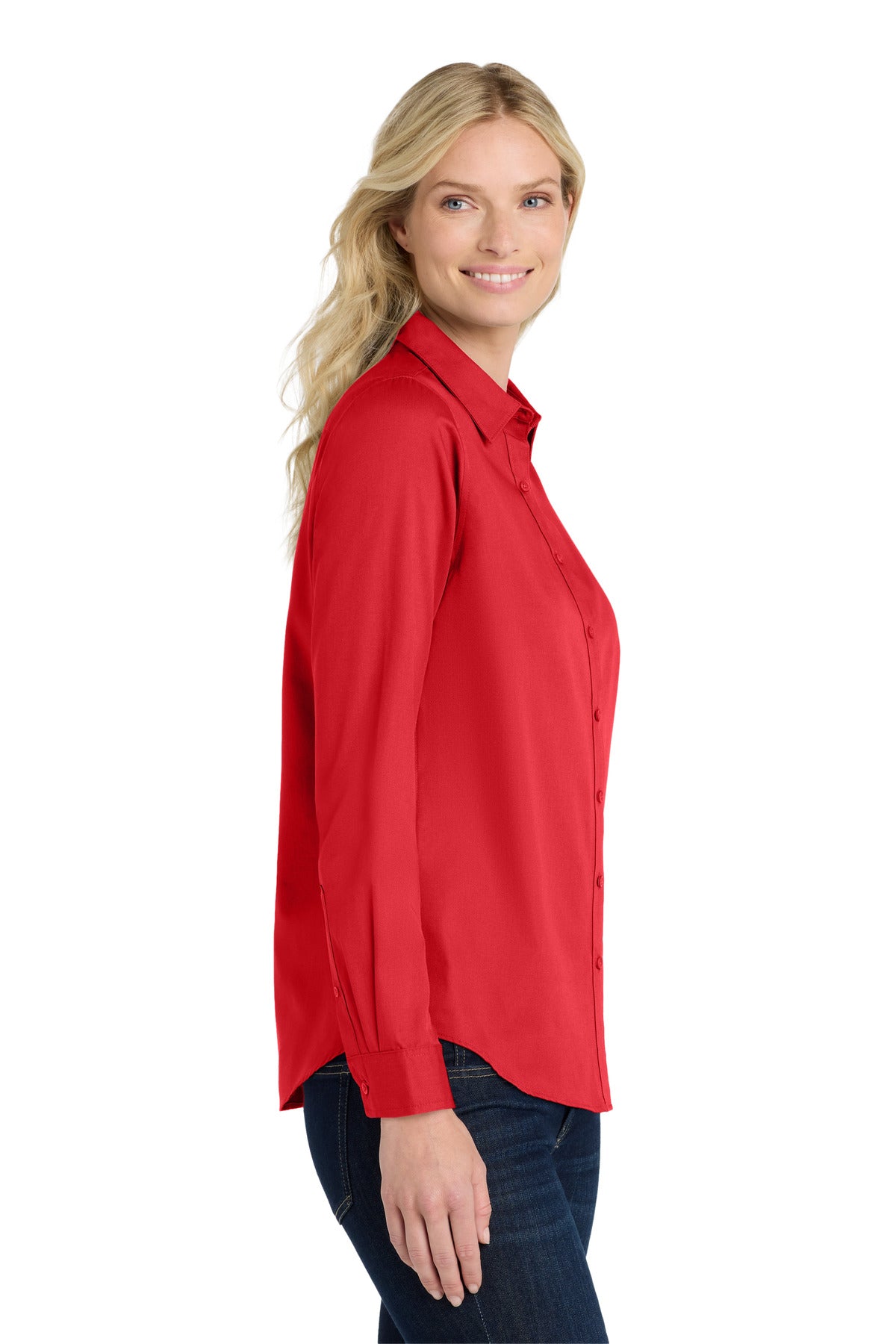RichRed Port Authority Women's Long Sleeve SuperPro React Twill Shirt. LW808