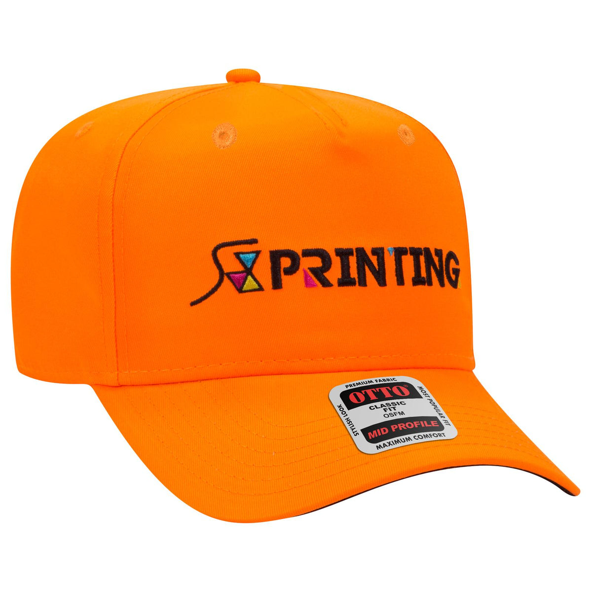 Right View of 001 - Royal OTTO CAP 5 Panel Mid Profile Baseball Cap