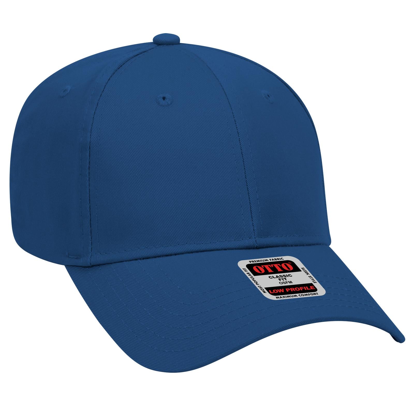Front View of 001 - Royal OTTO CAP 6 Panel Low Profile Baseball Cap