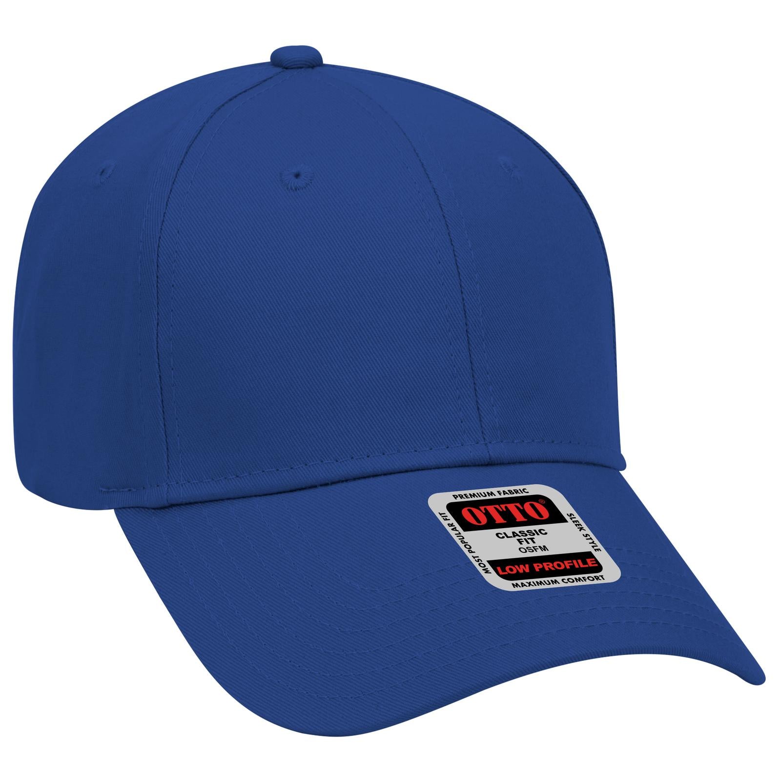 Front View of 001 - Royal OTTO CAP 6 Panel Low Profile Baseball Cap