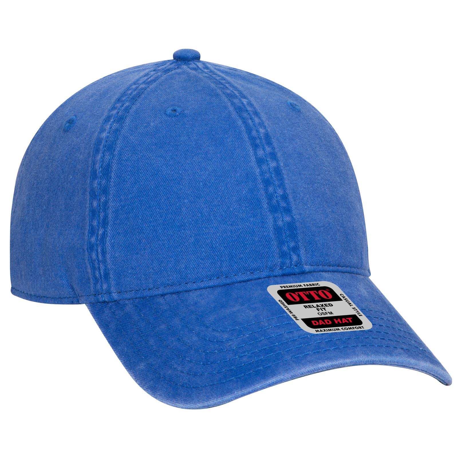 Front View of 001 - Royal OTTO CAP 6 Panel Low Profile Dad Hat