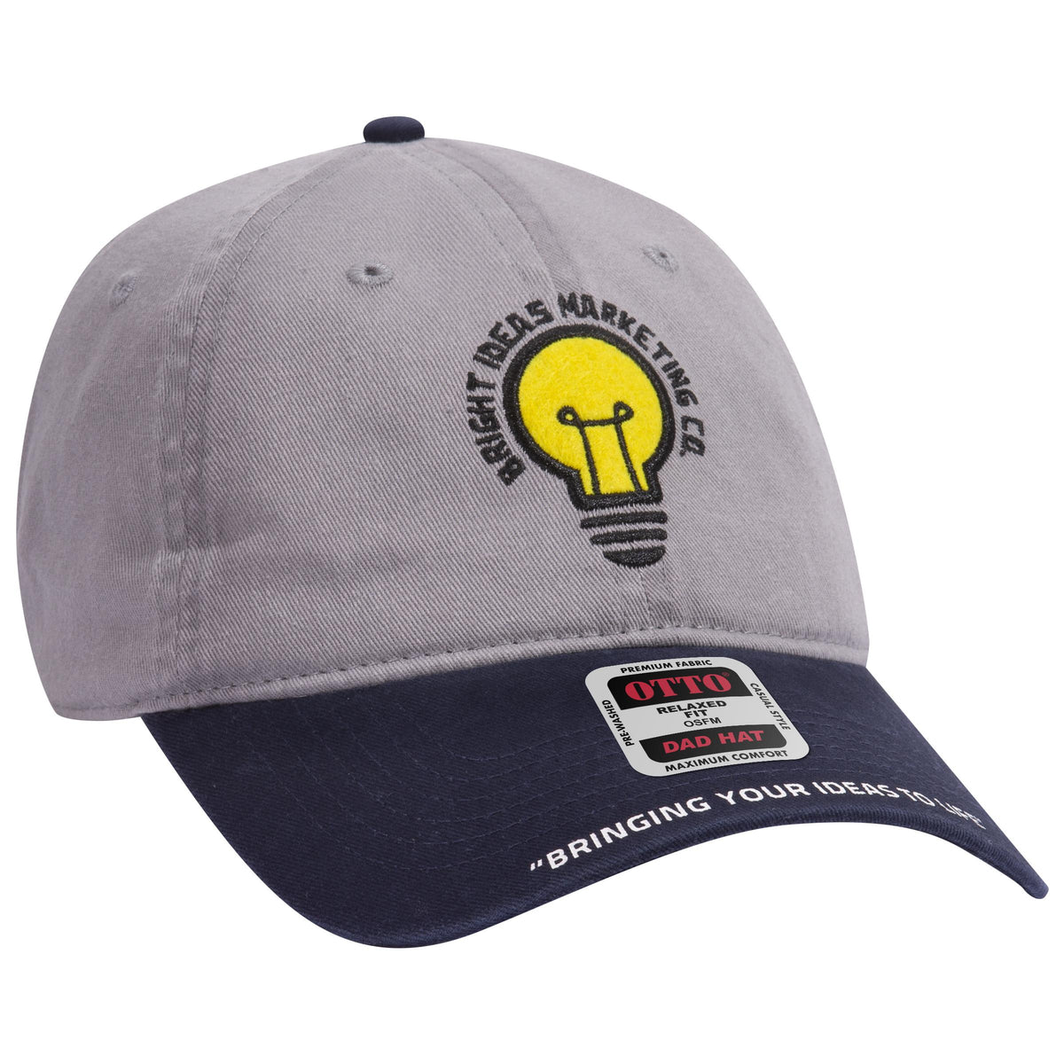 Right View of 001 - Royal OTTO CAP 6 Panel Low Profile Dad Hat