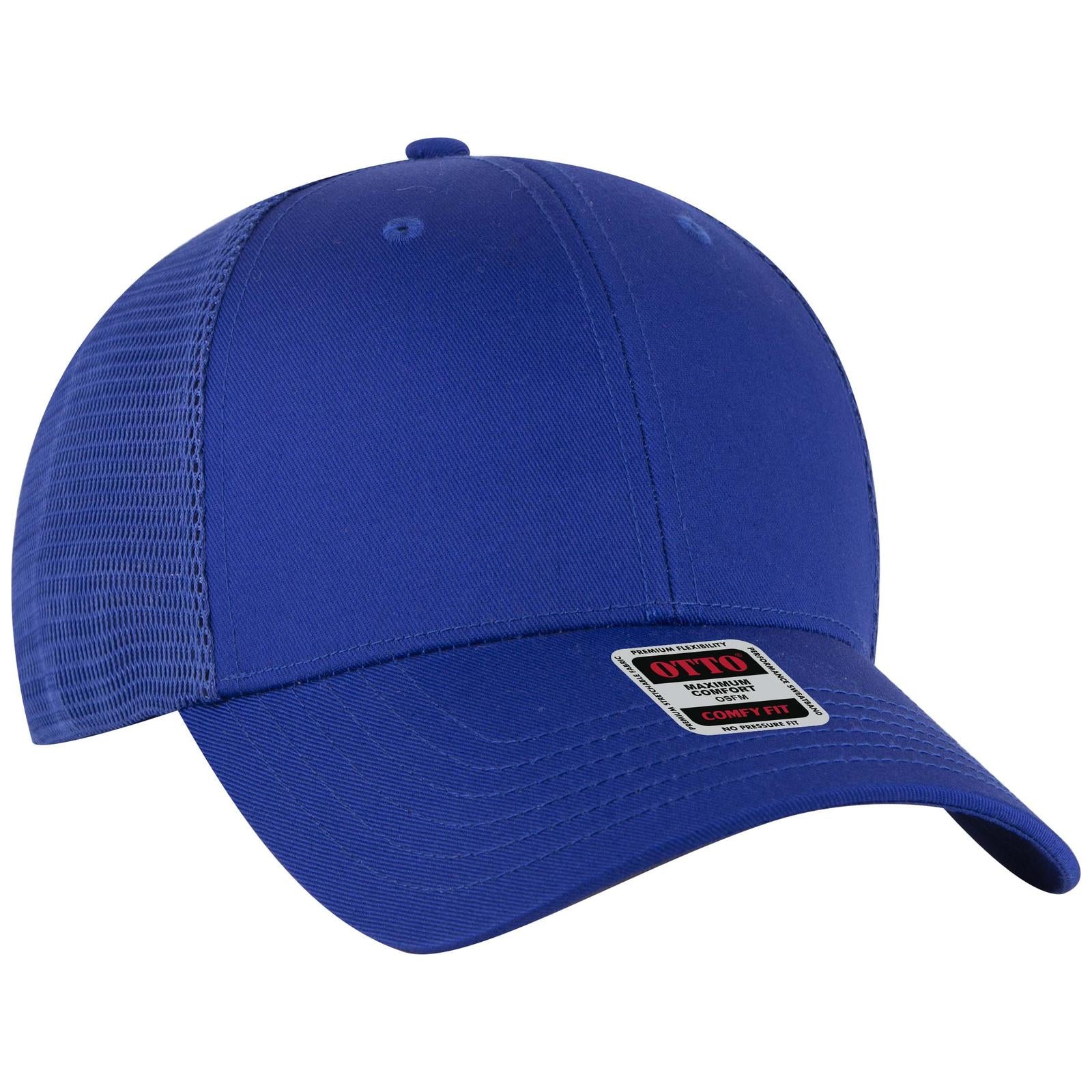Right View of 001 - Royal OTTO CAP "OTTO COMFY FIT" 6 Panel Low Profile Mesh Back Trucker Hat