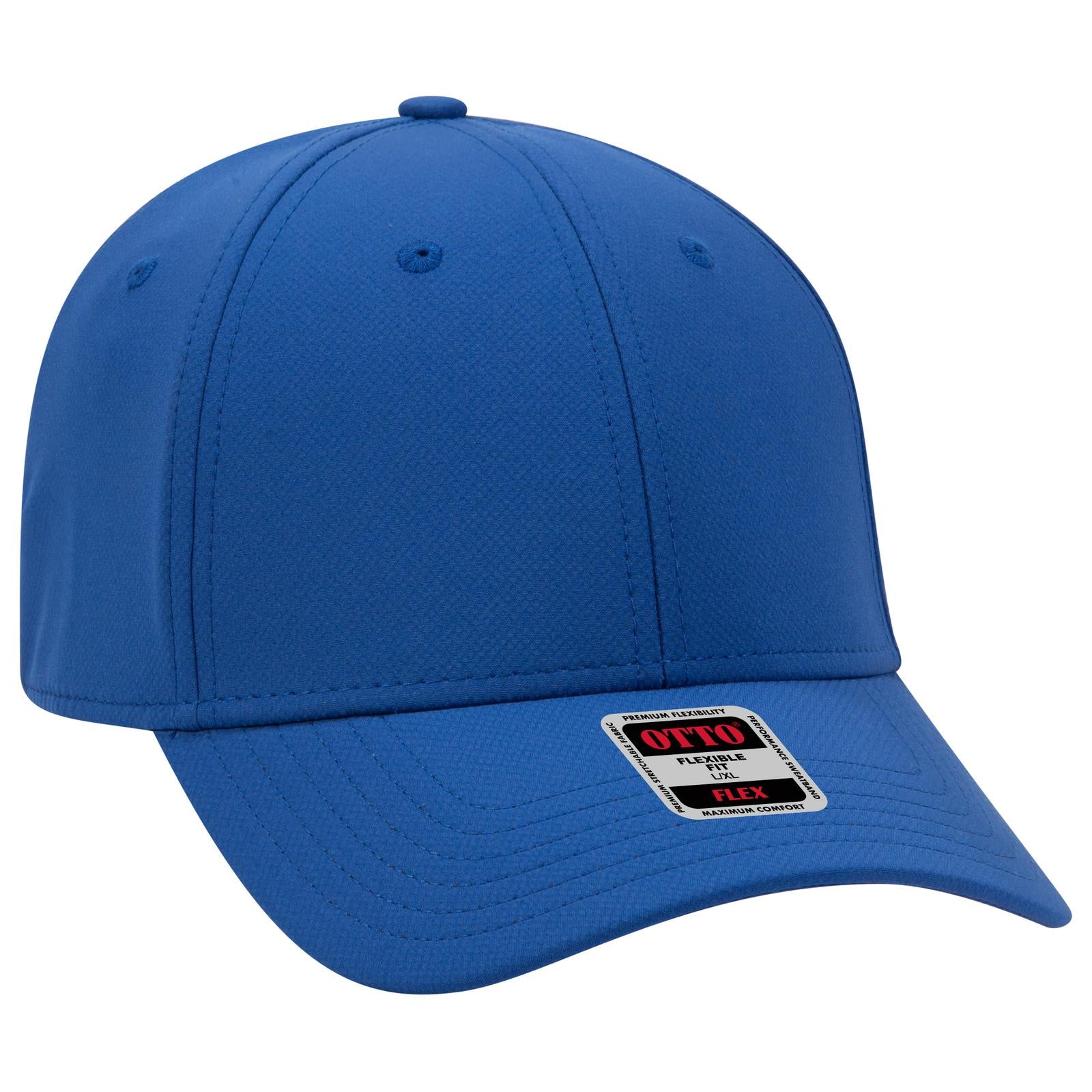 Front View of 001 - Royal OTTO CAP "OTTO FLEX" Fitted UPF 50+ 6 Panel Low Profile Baseball Cap