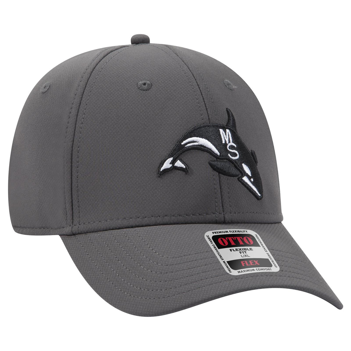 Right View of 001 - Royal OTTO CAP "OTTO FLEX" Fitted UPF 50+ 6 Panel Low Profile Baseball Cap