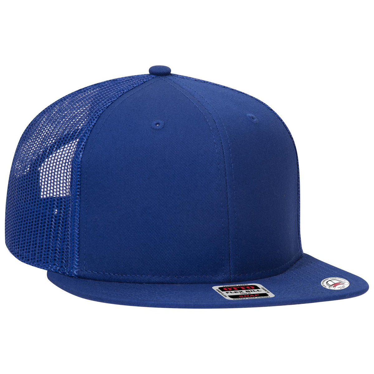 Right View of 001 - Royal OTTO CAP "OTTO SNAP" 6 Panel Pro Style Mesh Back Trucker Snapback Hat
