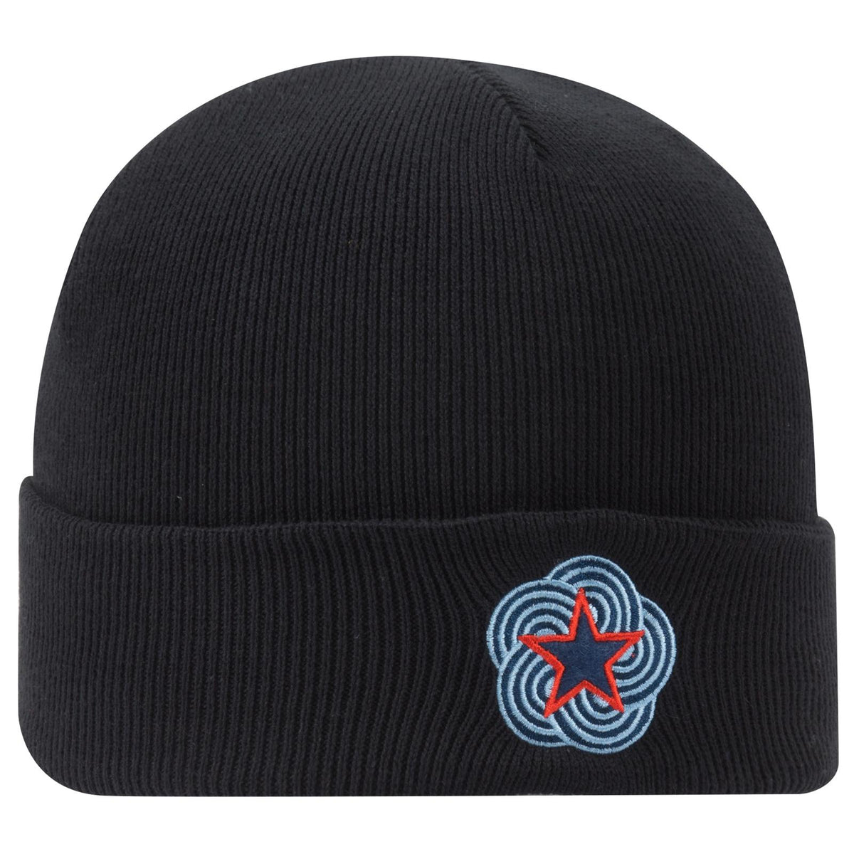 Right View of 002 - Red OTTO CAP 12" Classic Knit Beanie w/ Cuff