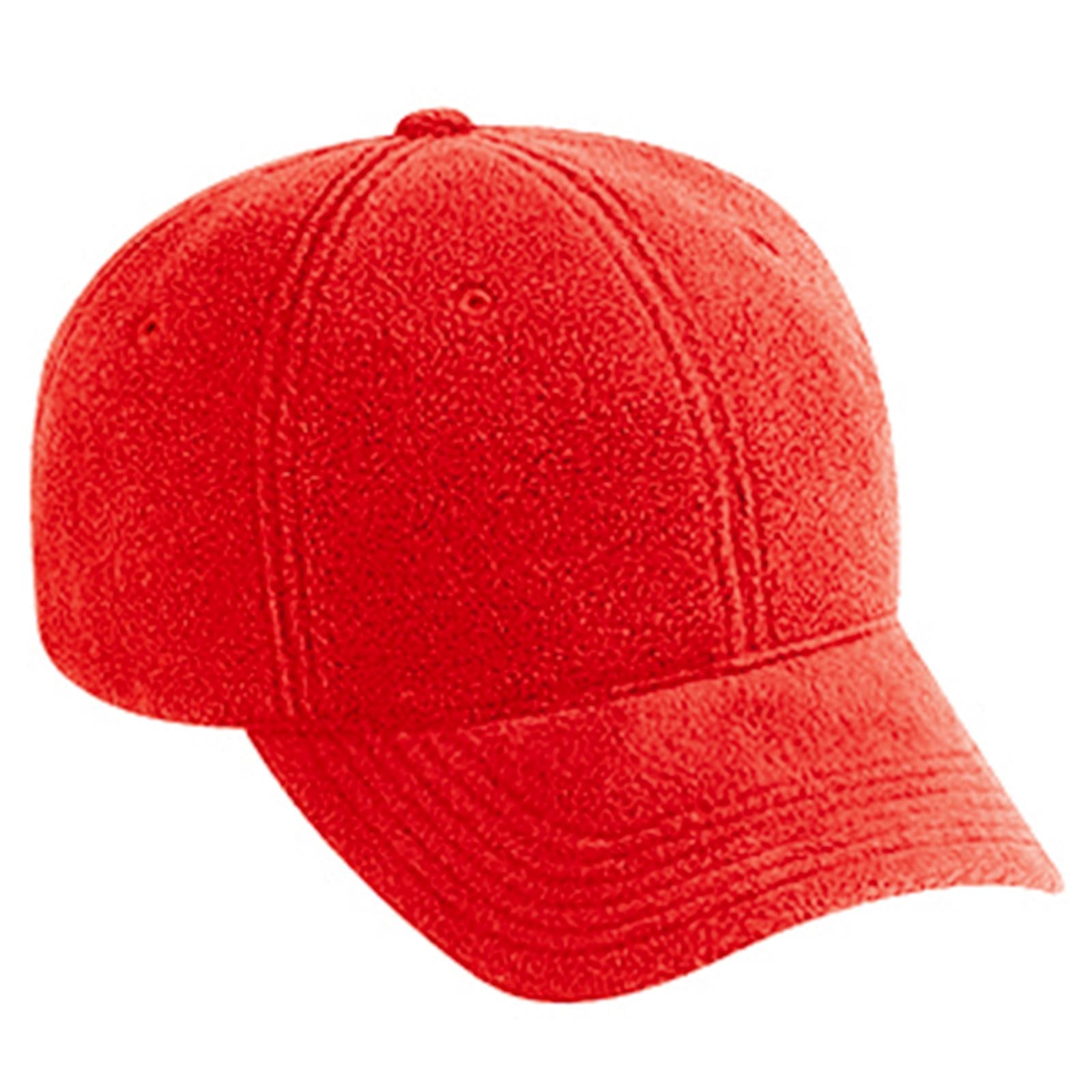 Right View of 002 - Red OTTO CAP 6 Panel Low Profile Baseball Cap