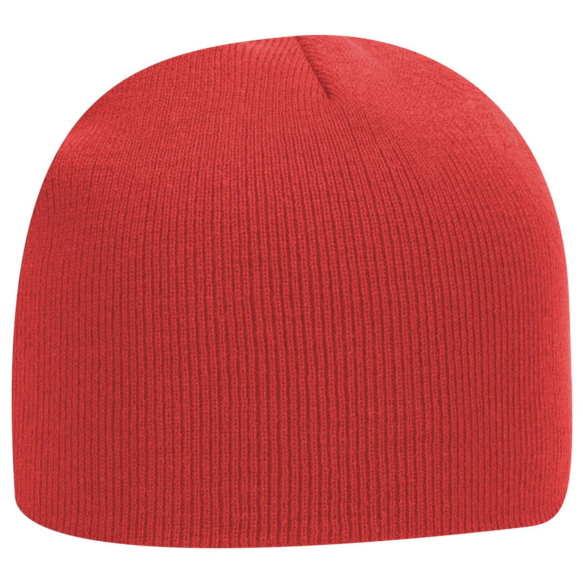 Right View of 002 - Red OTTO CAP 8" Classic Knit Beanie