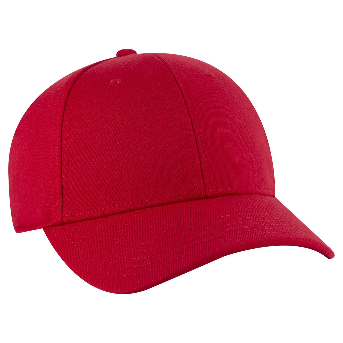 Right View of 002 - Red OTTO CAP "OTTO COMFY FIT" 6 Panel Low Profile Baseball Cap