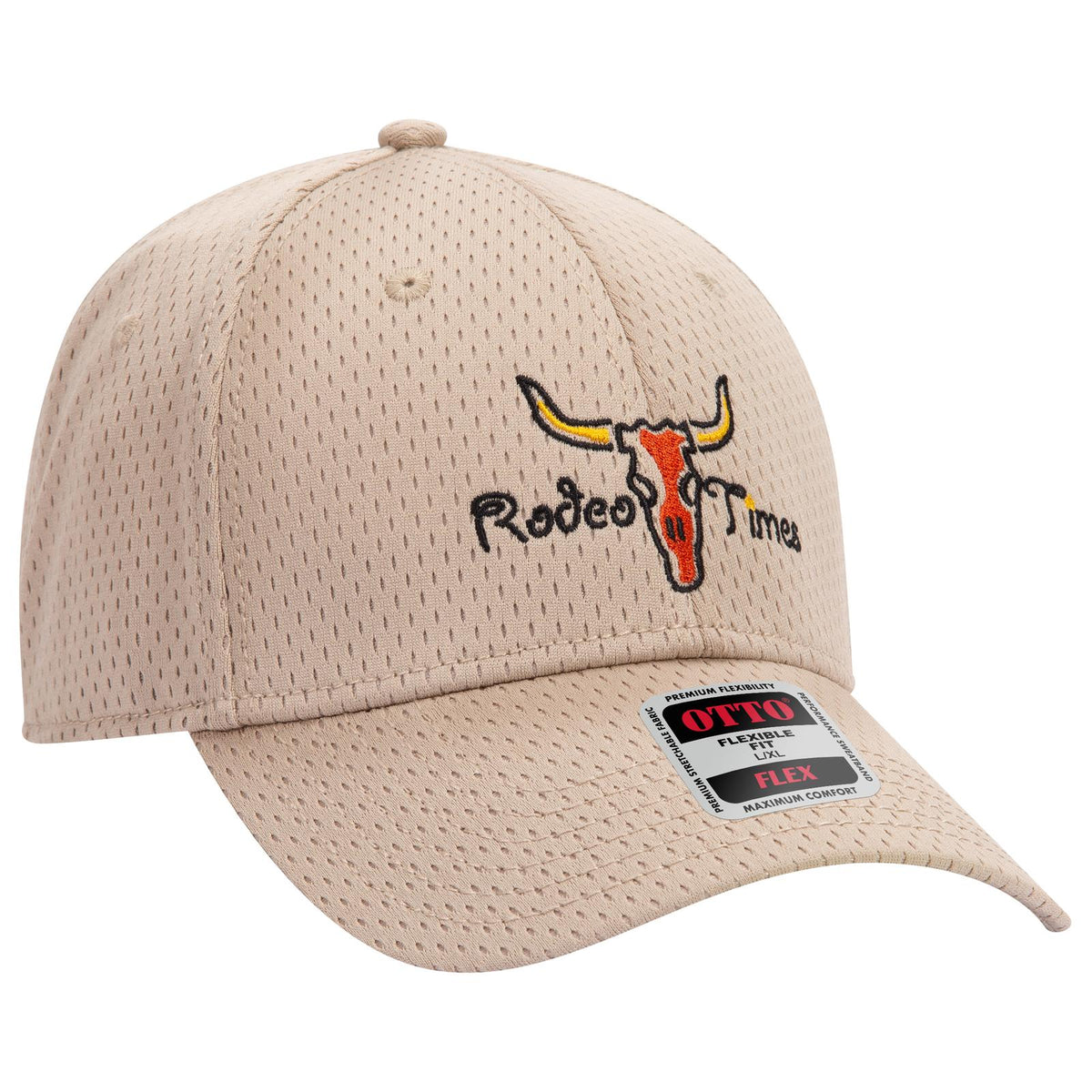 Right View of 002 - Red OTTO CAP "OTTO FLEX" Fitted 6 Panel Low Profile Baseball Cap