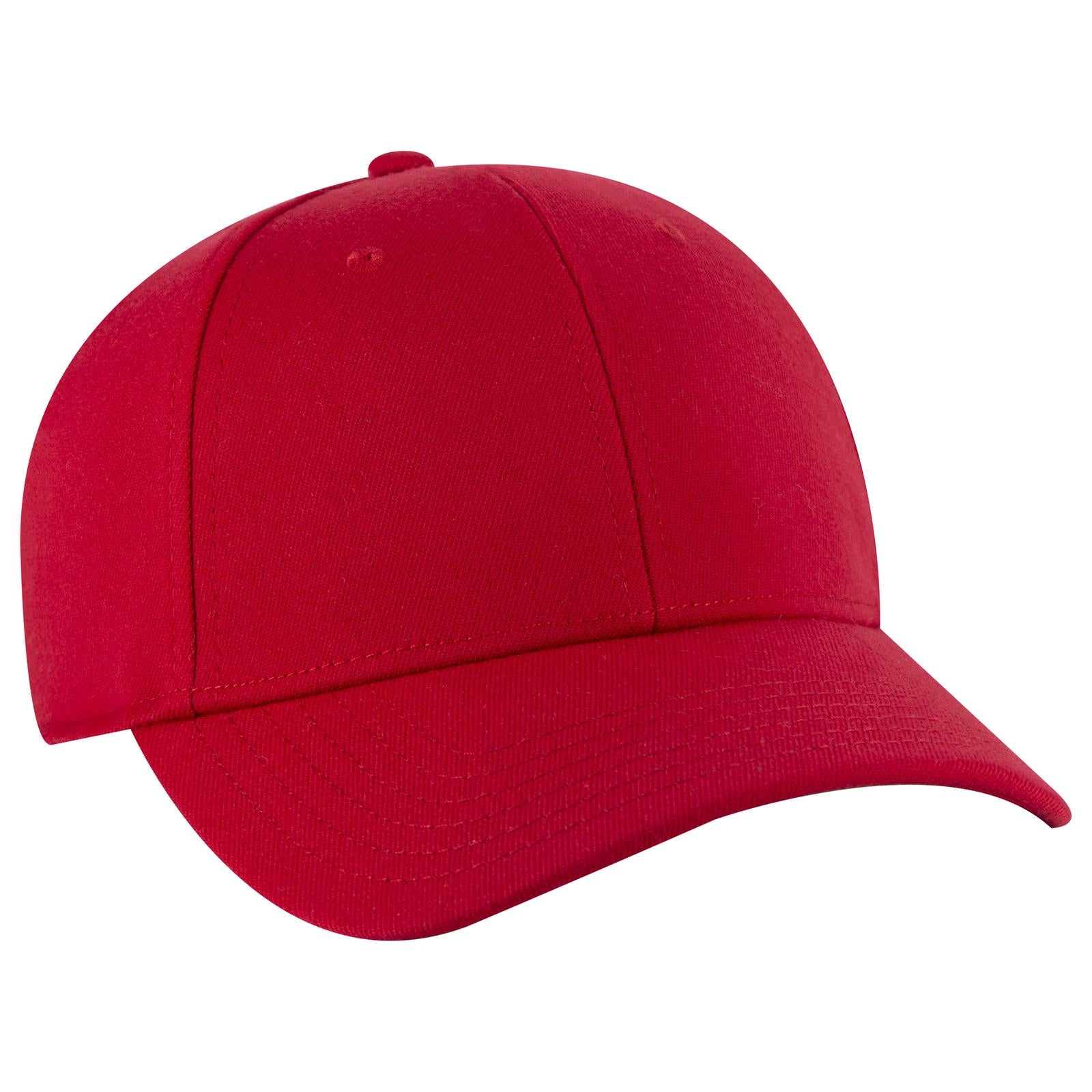 Right View of 002 - Red OTTO CAP "OTTO FLEX" Fitted 6 Panel Low Profile Baseball Cap