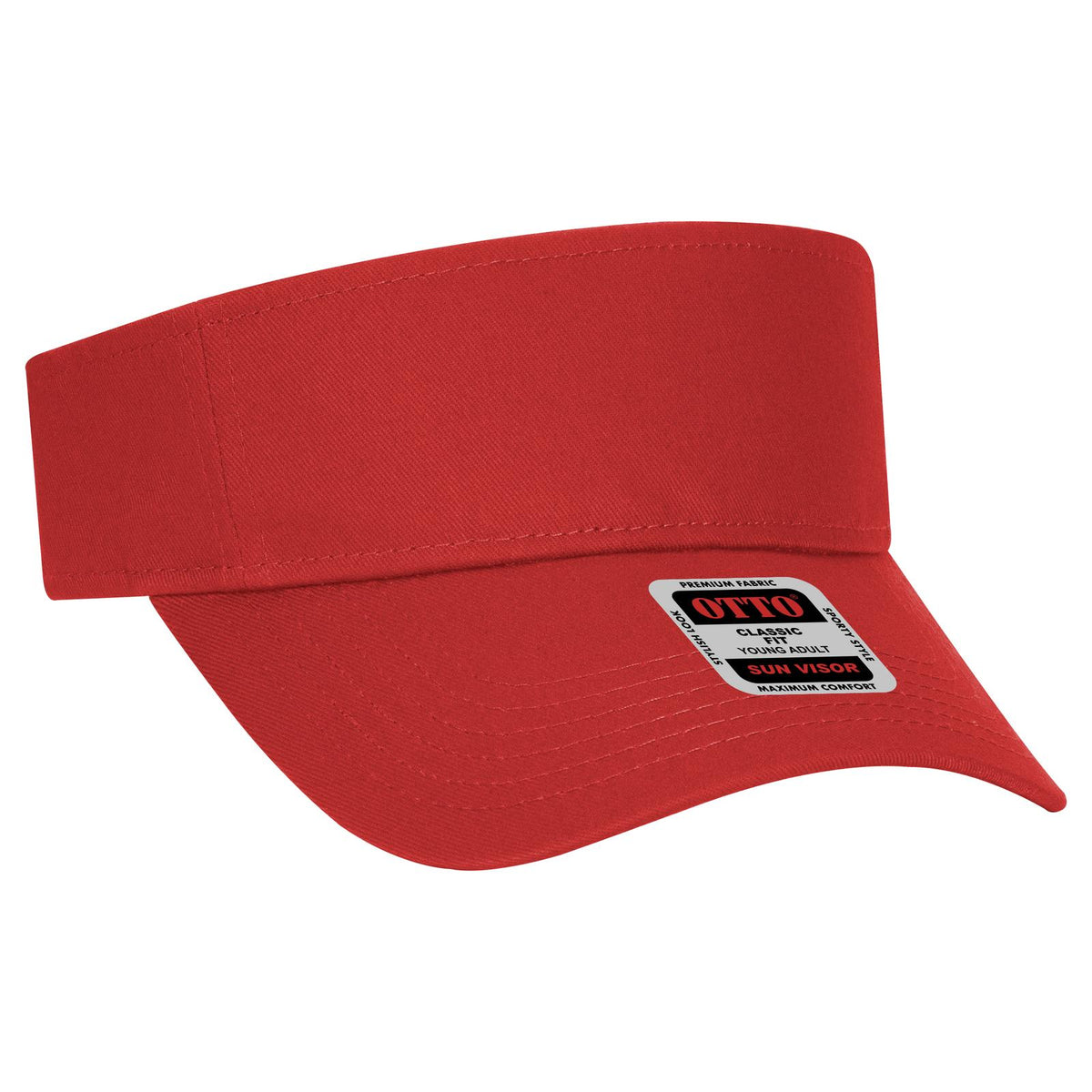 Right View of 002 - Red OTTO CAP Sun Visor