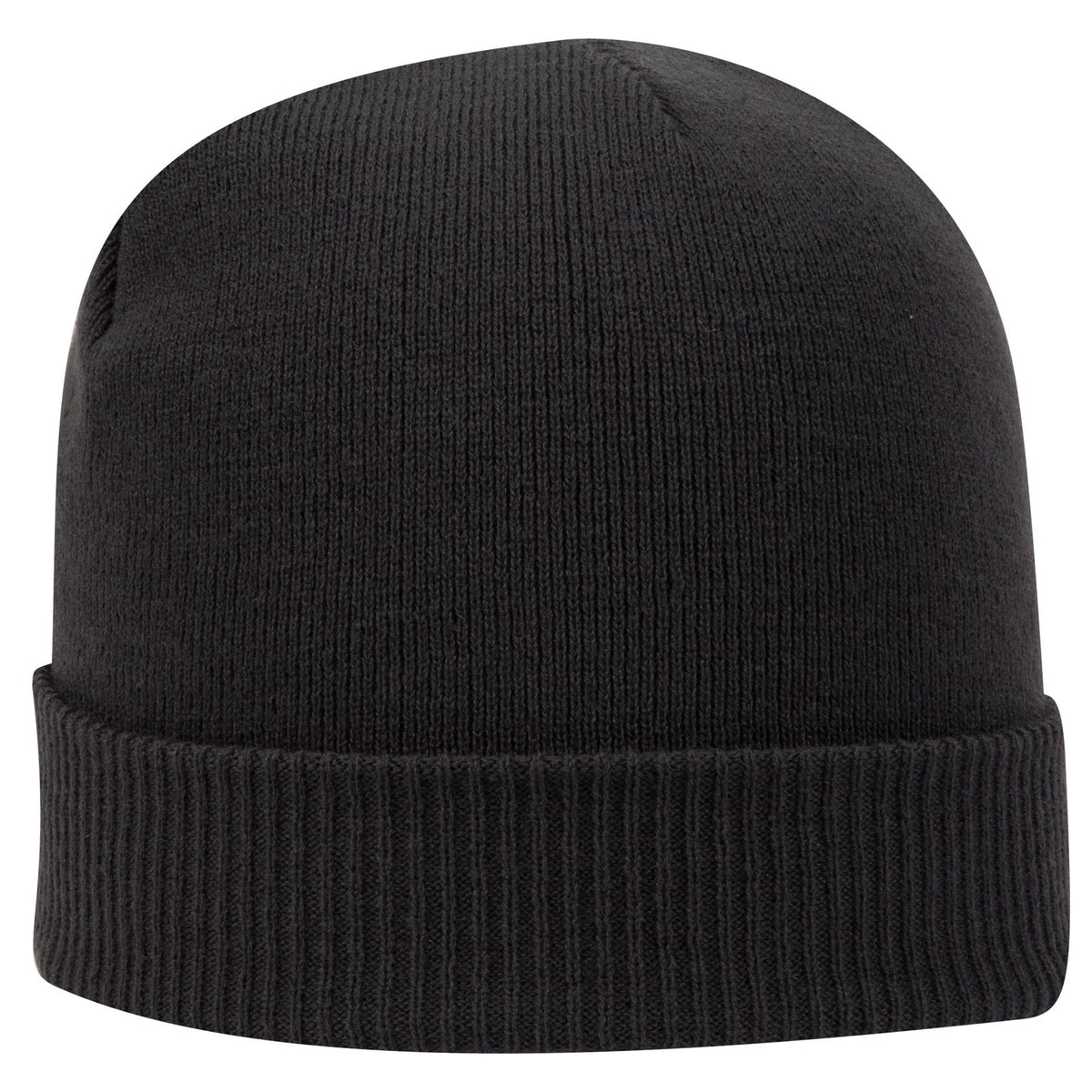 Right View of 003 - Black OTTO CAP 12" Classic Knit Beanie w/ Rib Knit Cuff