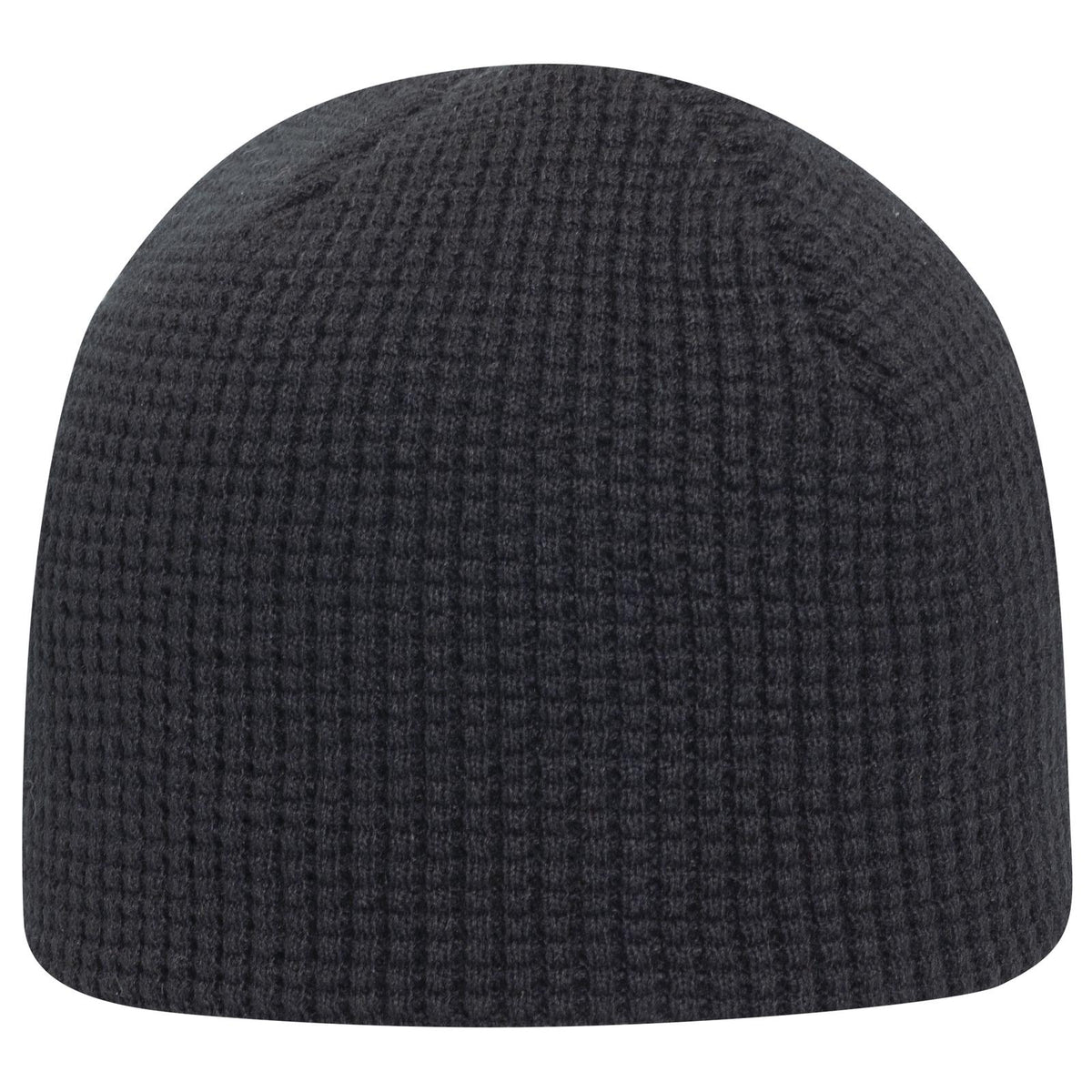 Right View of 003 - Black OTTO CAP 8" Waffle Rib Knit Beanie
