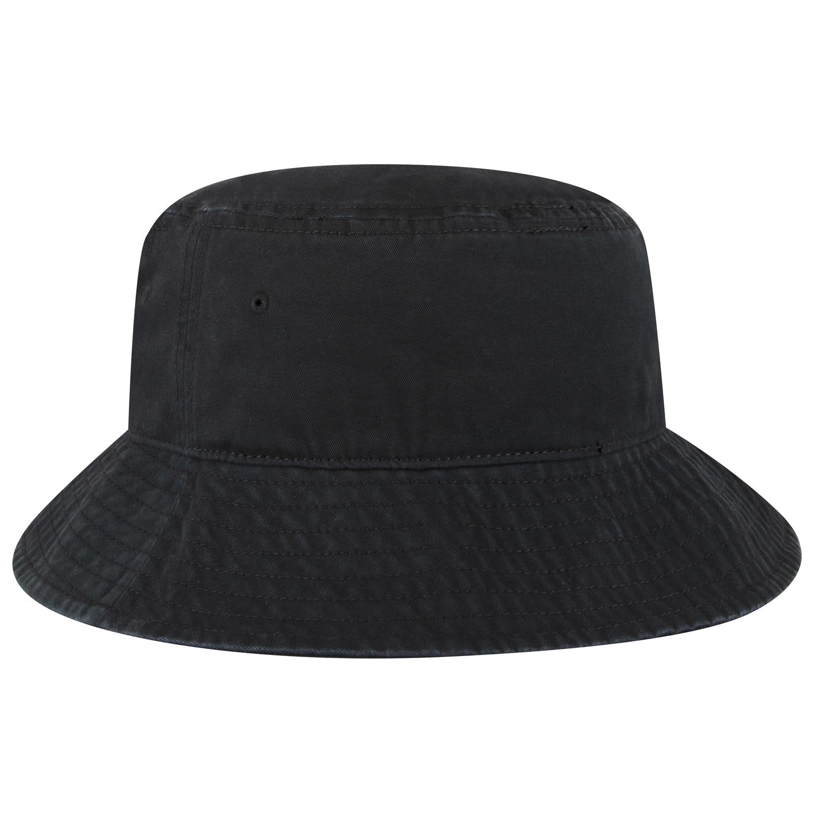 Front View of 003 - Black OTTO CAP Bucket Hat