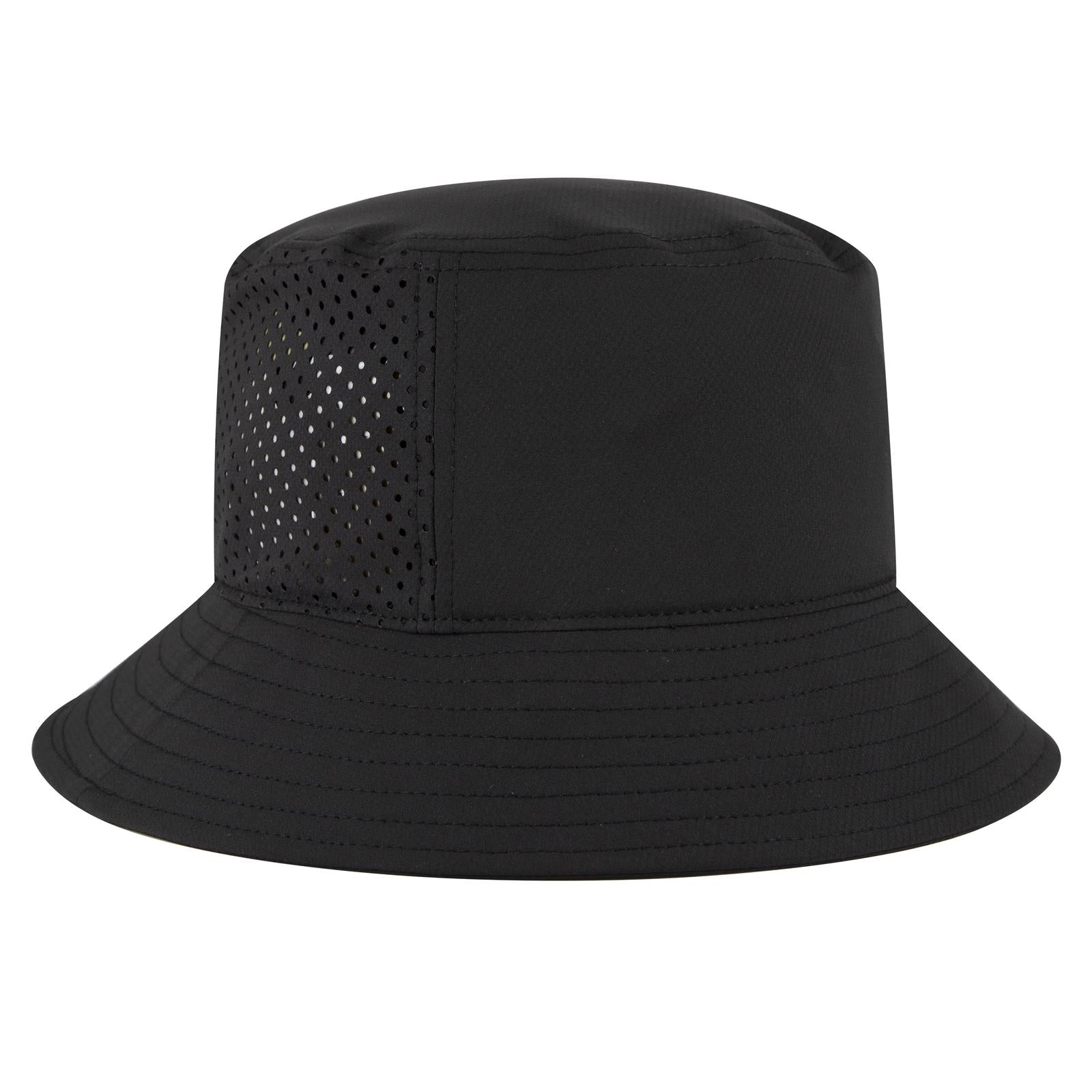 Front View of 003 - Black OTTO CAP Bucket Hat