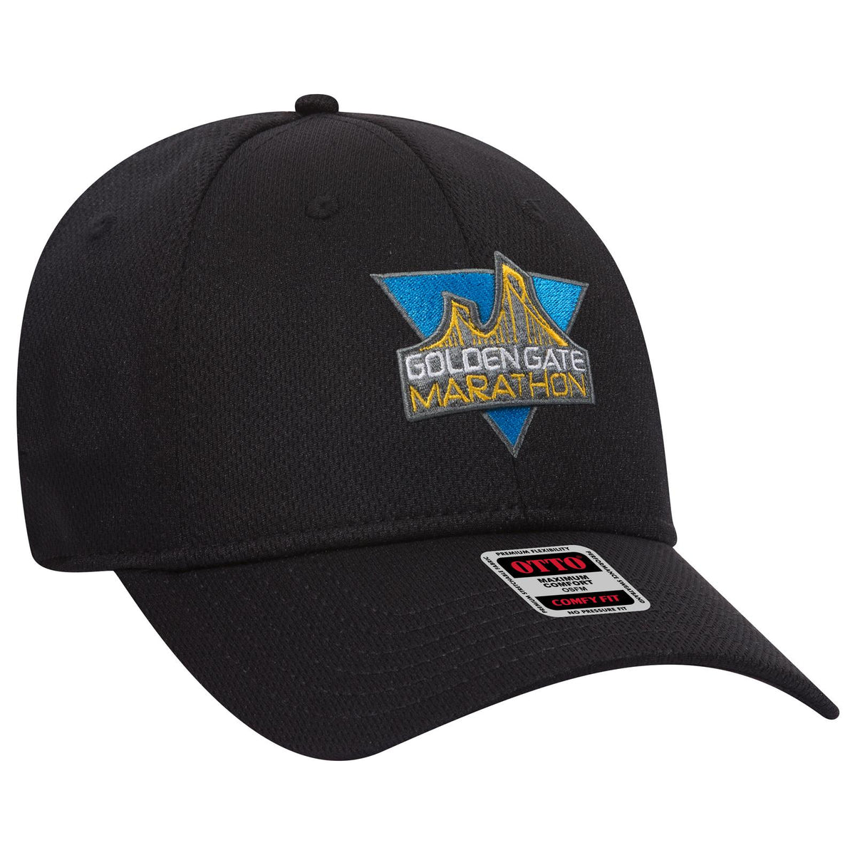 Right View of 003 - Black OTTO CAP "OTTO COMFY FIT" 6 Panel Low Profile Baseball Cap