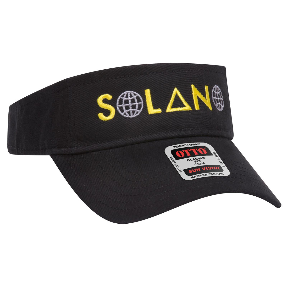 Right View of 003 - Black OTTO CAP Sun Visor
