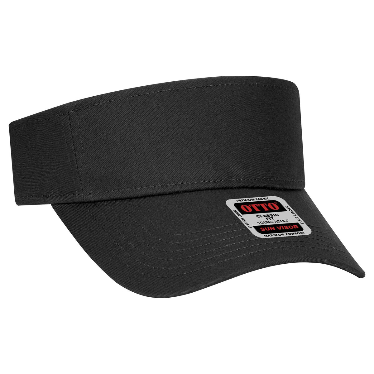 Right View of 003 - Black OTTO CAP Sun Visor