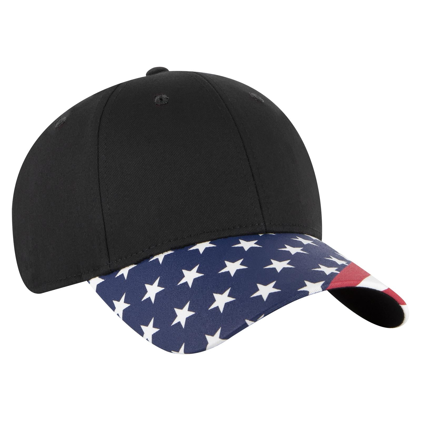 Rear View of 003A - Black OTTO CAP 6 Panel Low Profile Baseball Cap