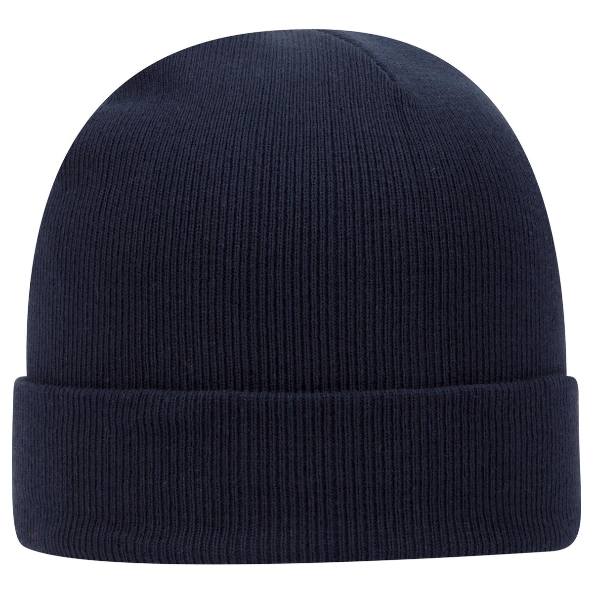 Right View of 004 - Navy OTTO CAP 12" Classic Knit Beanie w/ Cuff