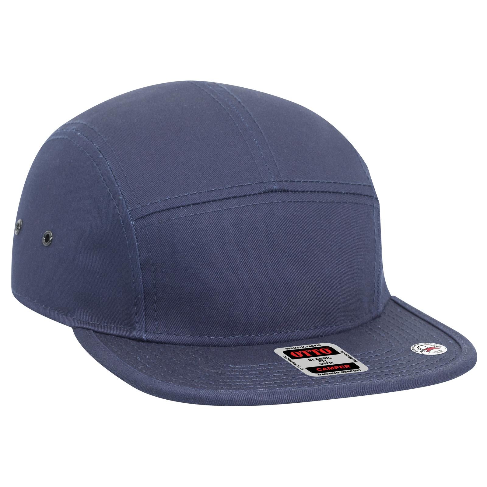 Front View of 004 - Navy OTTO CAP 5 Panel Camper Hat