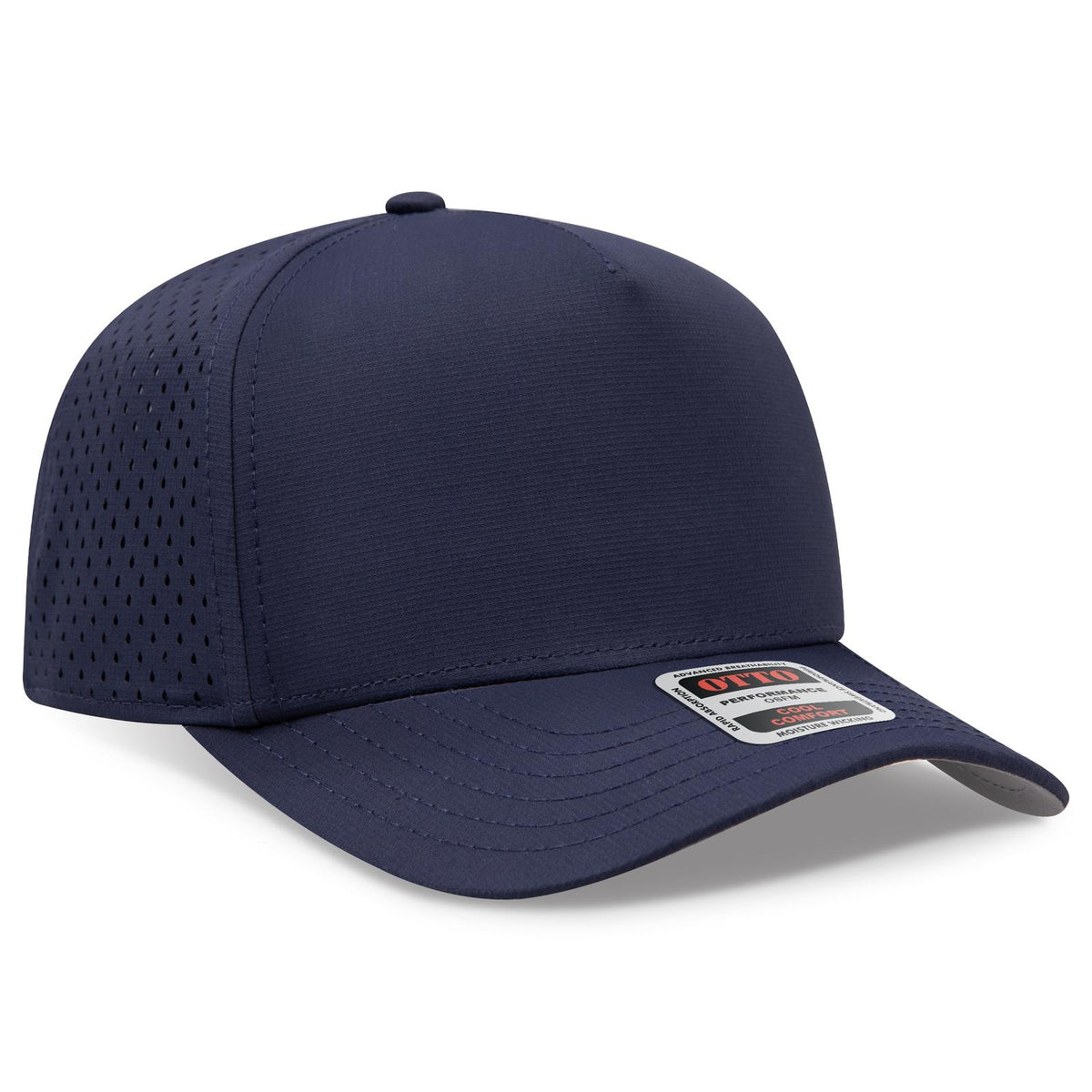 Right View of 004 - Navy OTTO CAP 5 Panel Mid Profile Baseball Cap