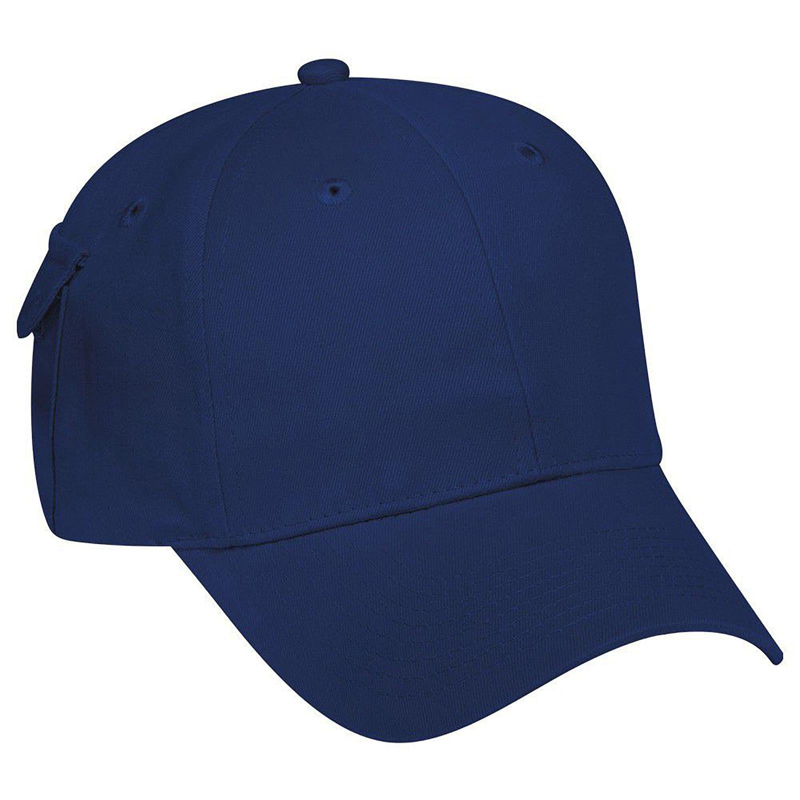 Rear View of 004 - Navy OTTO CAP 6 Panel Low Profile Baseball Cap