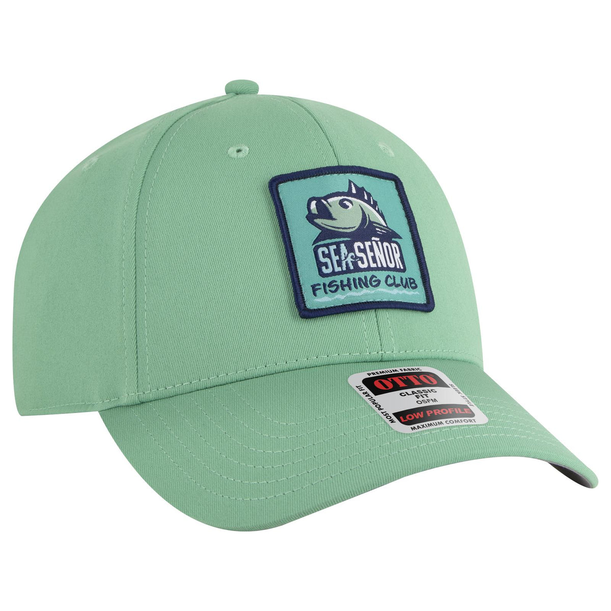 Right View of 004 - Navy OTTO CAP 6 Panel Low Profile Baseball Cap