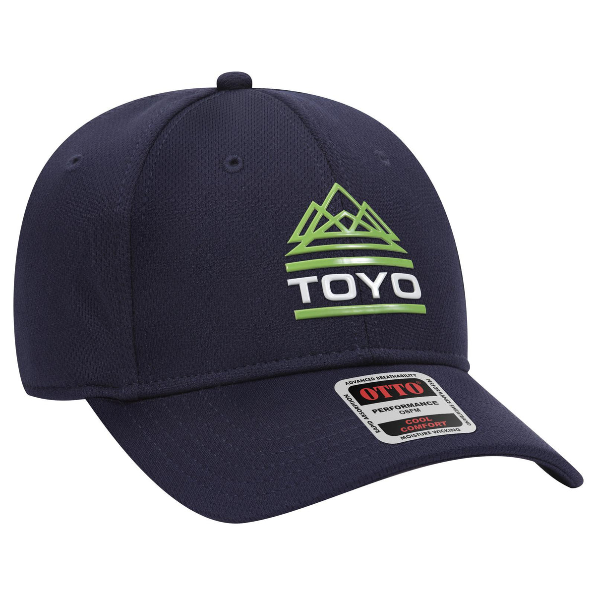 Right View of 004 - Navy OTTO CAP 6 Panel Low Profile Baseball Cap