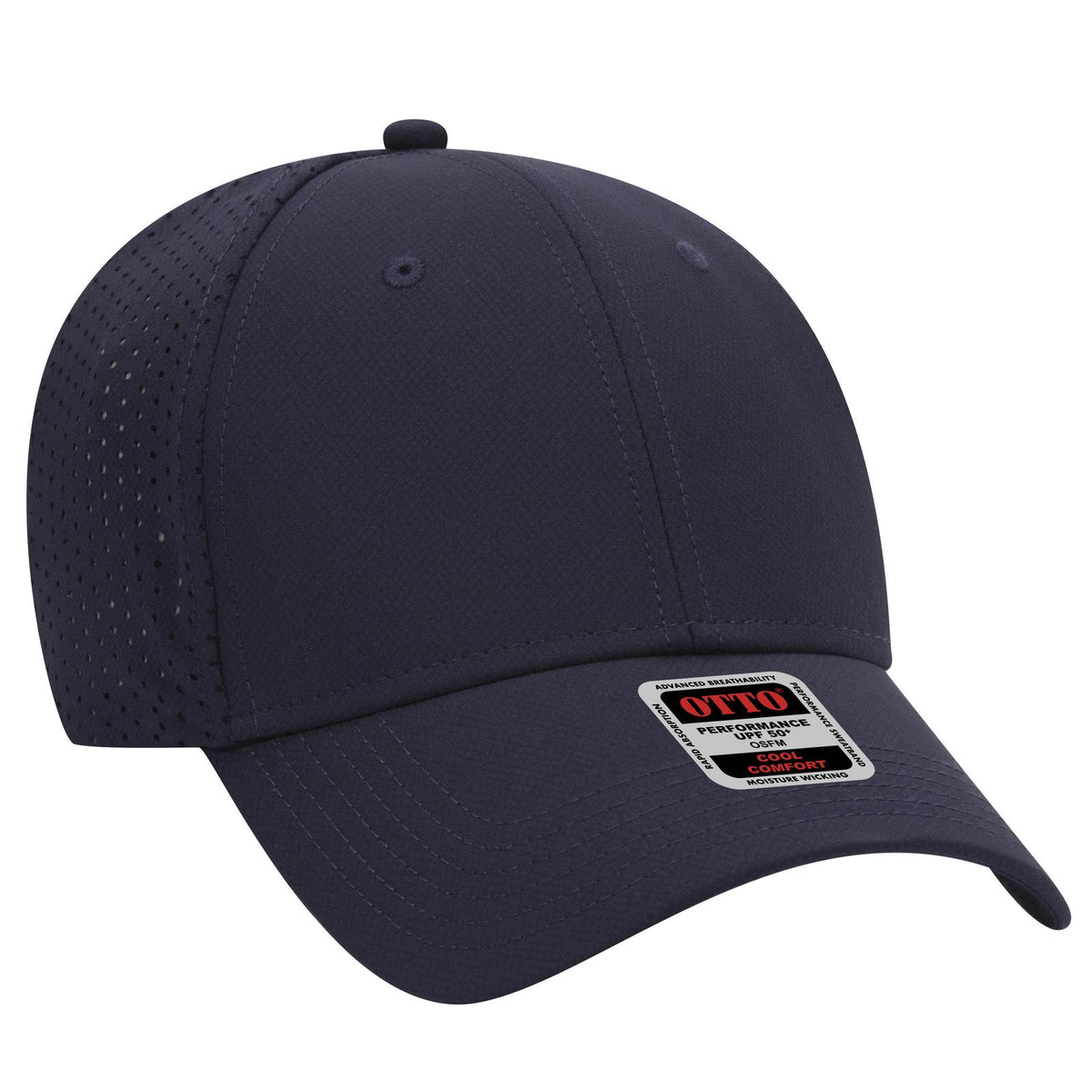 Right View of 004 - Navy OTTO CAP 6 Panel Low Profile Baseball Cap