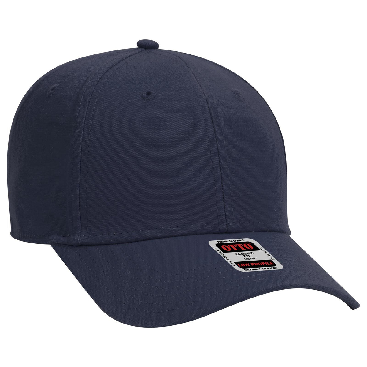 Right View of 004 - Navy OTTO CAP 6 Panel Low Profile Baseball Cap