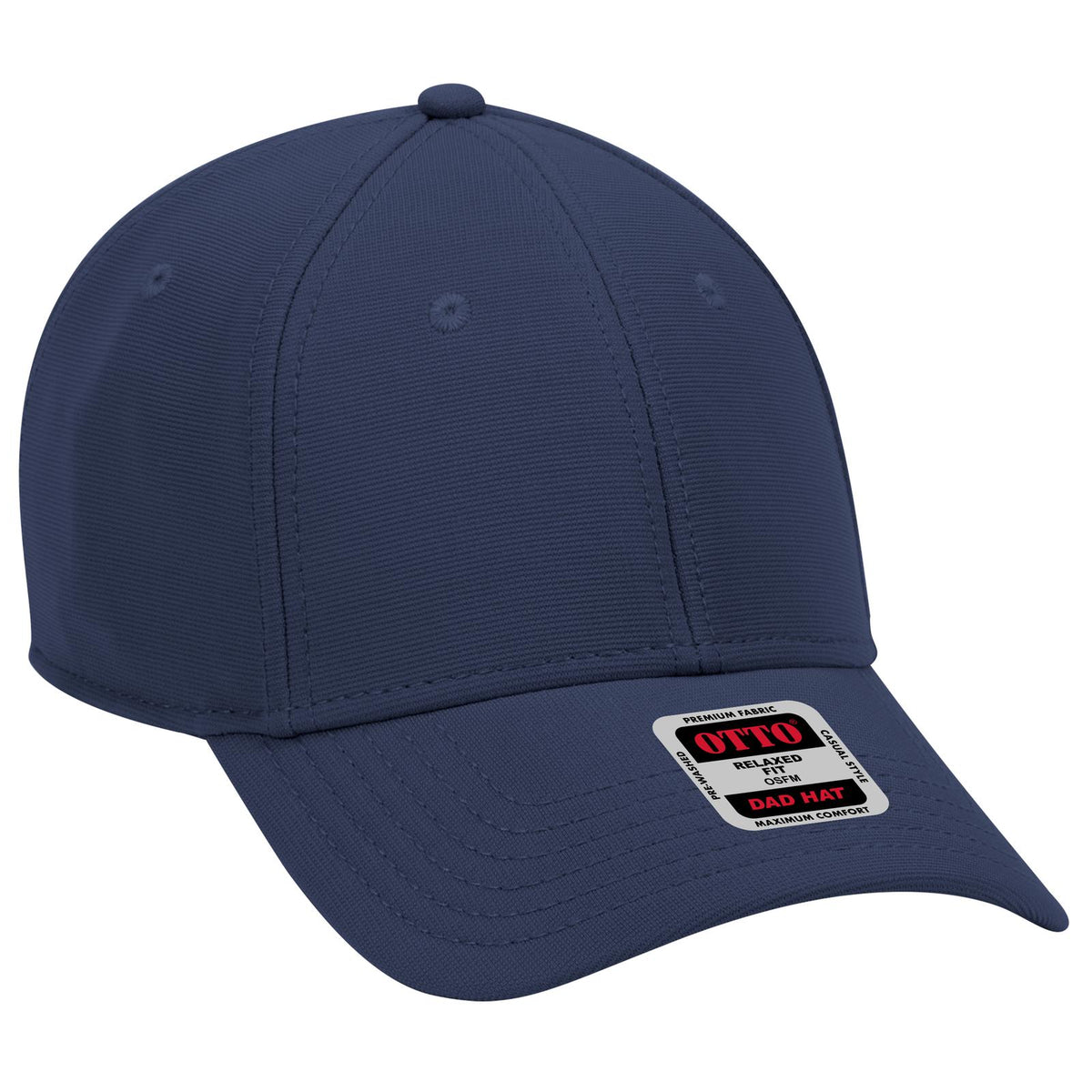 Right View of 004 - Navy OTTO CAP 6 Panel Low Profile Baseball Cap