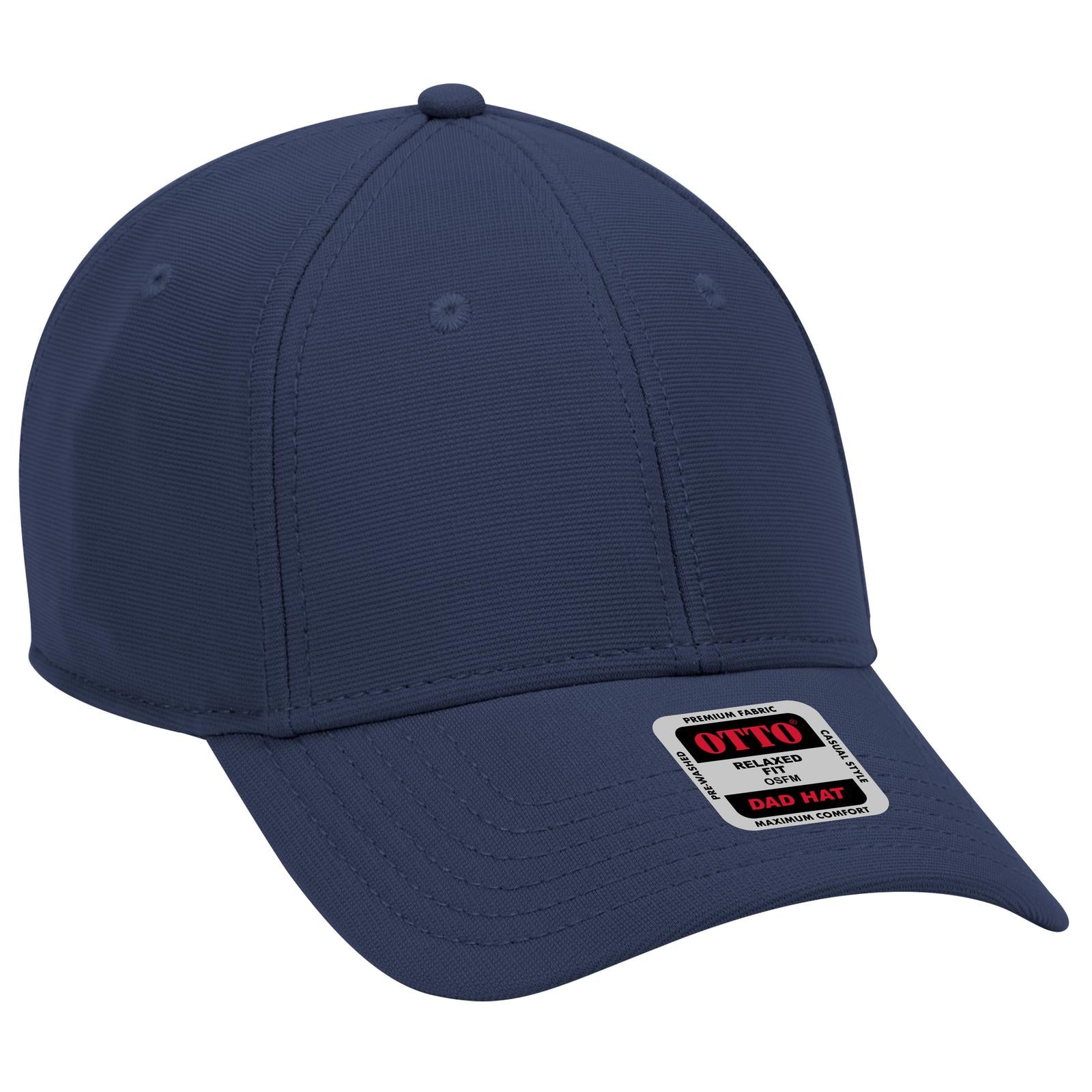 Right View of 004 - Navy OTTO CAP 6 Panel Low Profile Baseball Cap