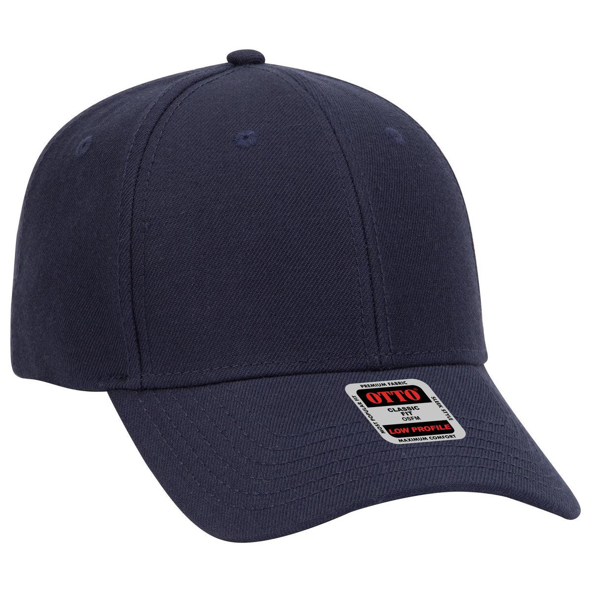 Right View of 004 - Navy OTTO CAP 6 Panel Low Profile Baseball Cap