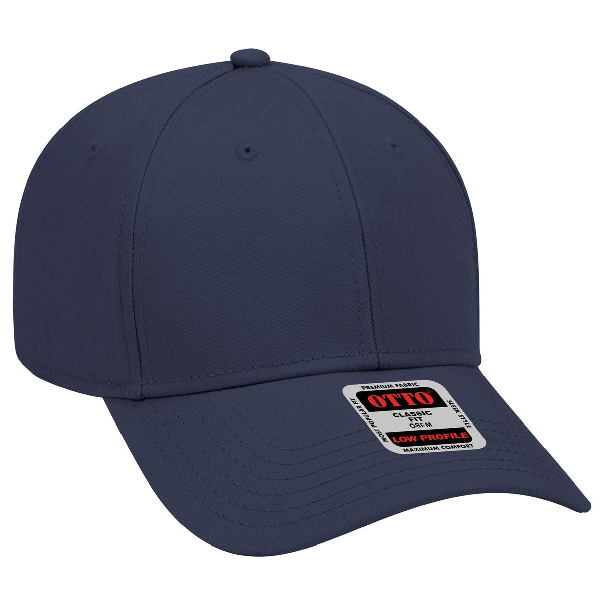 Right View of 004 - Navy OTTO CAP 6 Panel Low Profile Baseball Cap