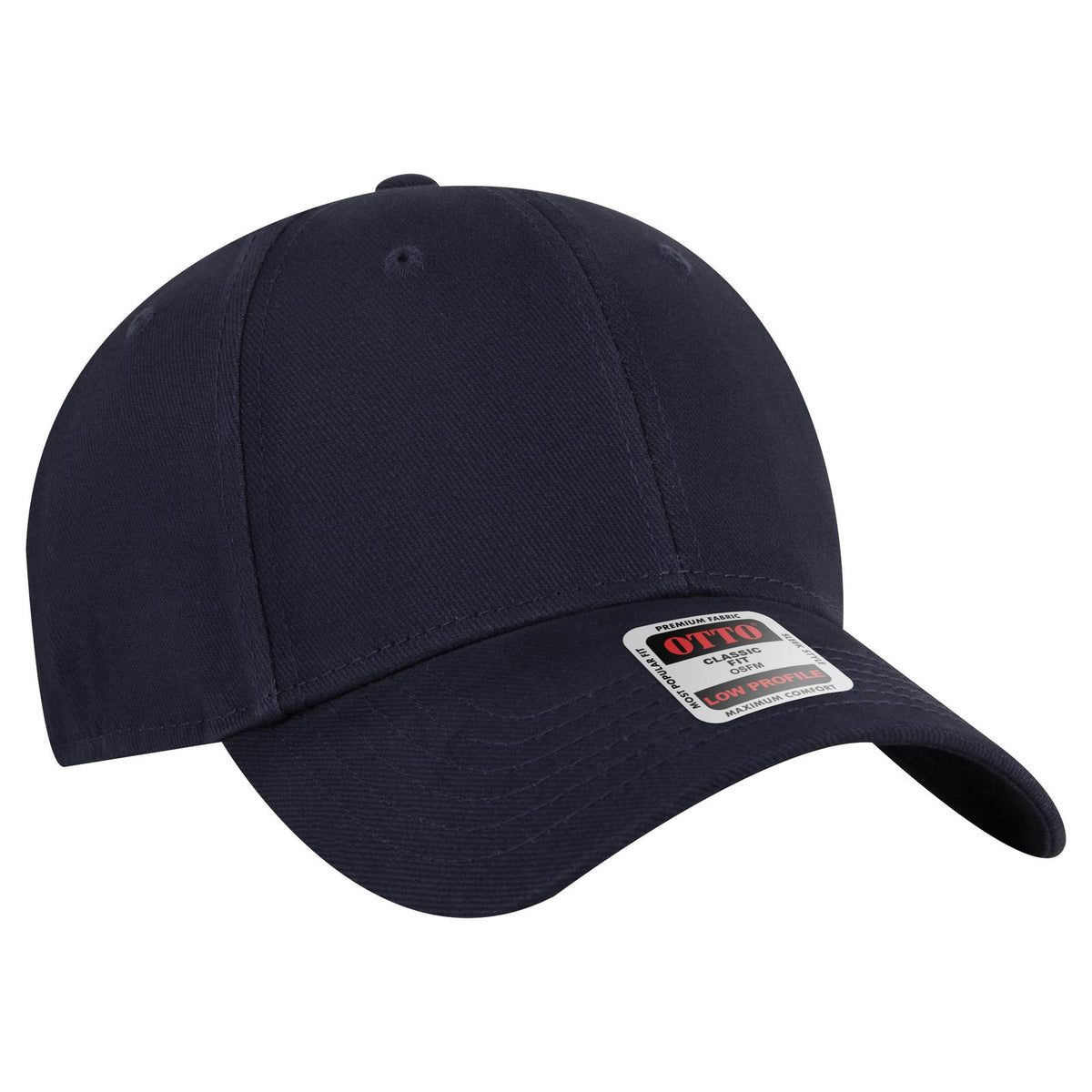 Right View of 004 - Navy OTTO CAP 6 Panel Low Profile Baseball Cap