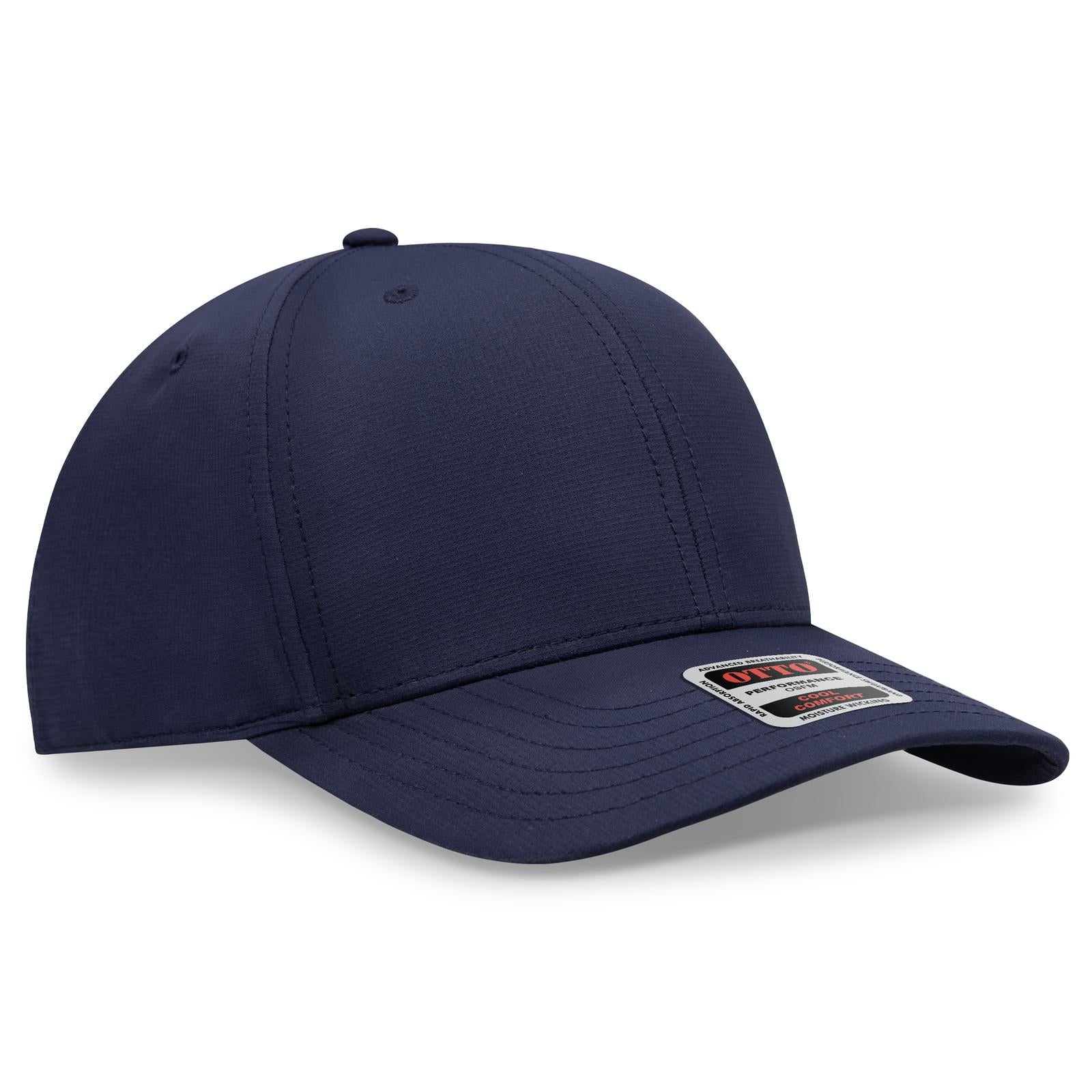 Right View of 004 - Navy OTTO CAP 6 Panel Mid Profile Baseball Cap