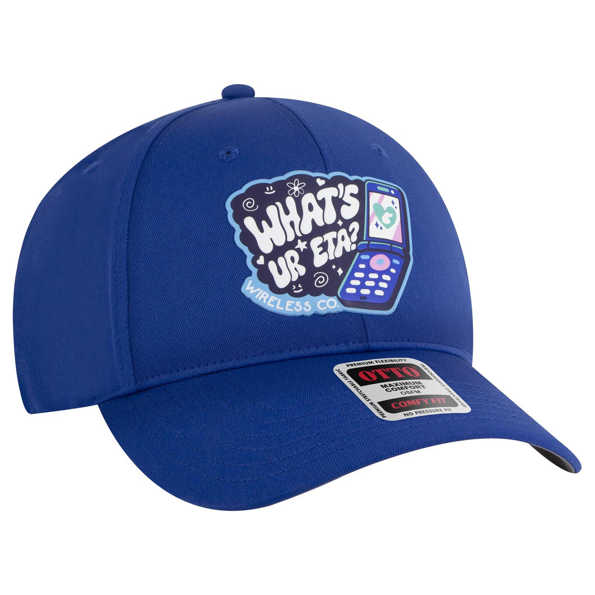 Right View of 004 - Navy OTTO CAP "OTTO COMFY FIT" 6 Panel Low Profile Baseball Cap