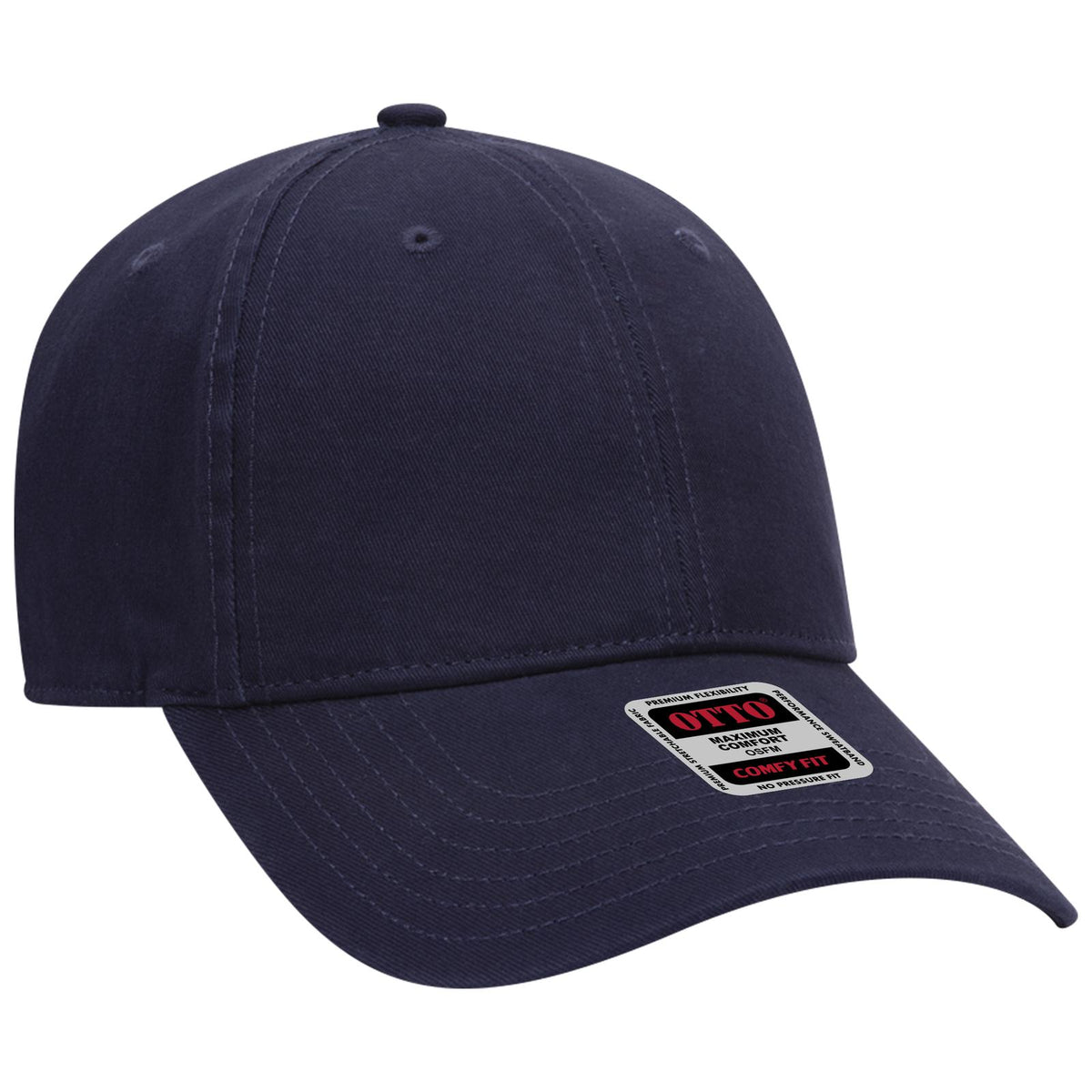 Right View of 004 - Navy OTTO CAP "OTTO COMFY FIT" 6 Panel Low Profile Dad Hat