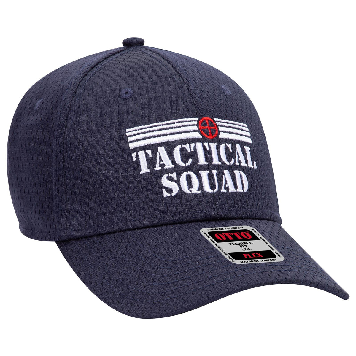 Right View of 004 - Navy OTTO CAP "OTTO FLEX" Fitted 6 Panel Low Profile Baseball Cap