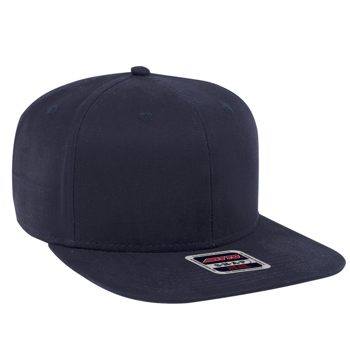 Right View of 004 - Navy OTTO CAP "OTTO SNAP" 6 Panel Mid Profile Snapback Hat