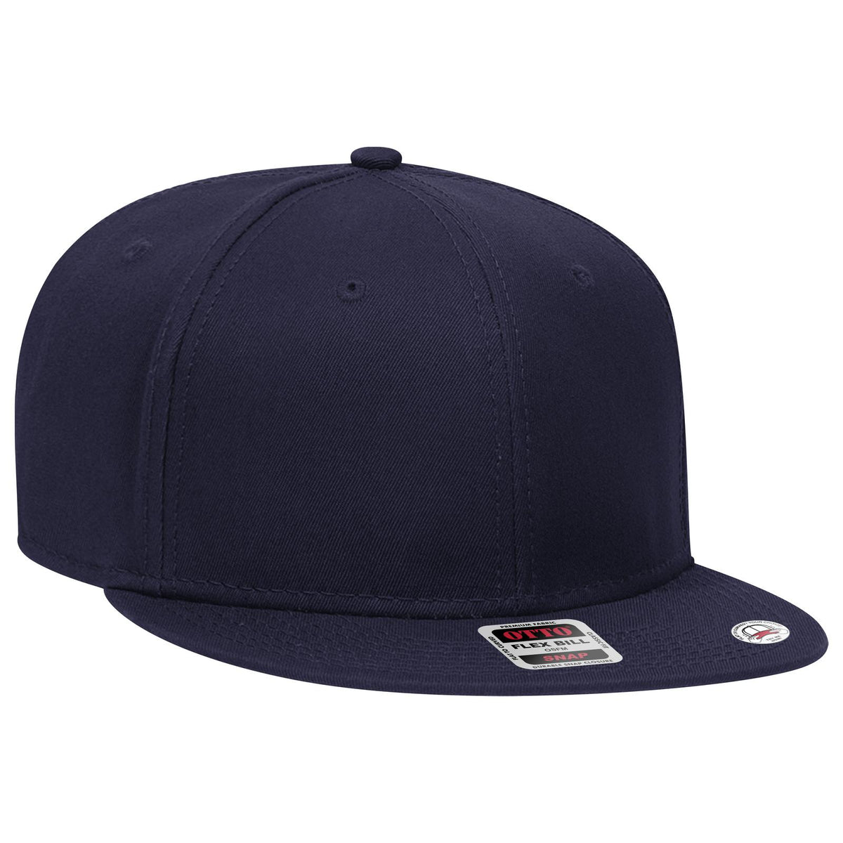 Right View of 004 - Navy OTTO CAP “OTTO SNAP” 6 Panel Pro Style Snapback Hat