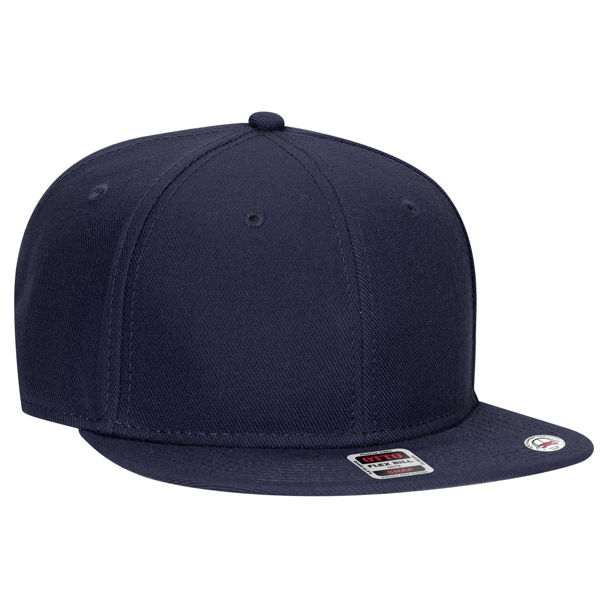 Right View of 004 - Navy OTTO CAP "OTTO SNAP" 6 Panel Pro Style Snapback Hat