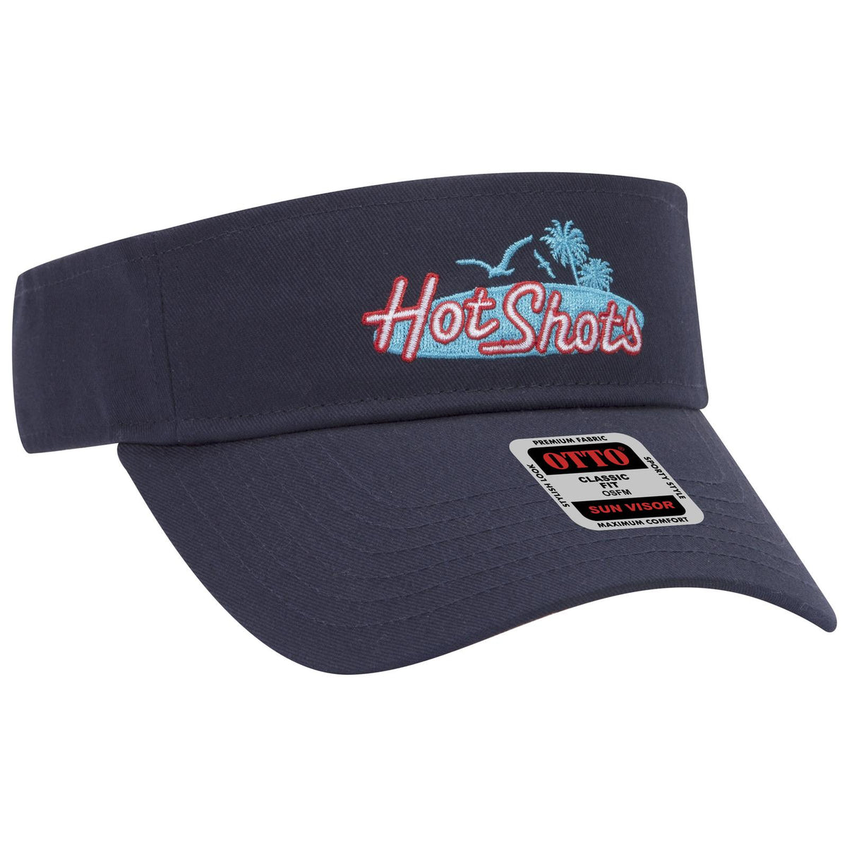 Right View of 004 - Navy OTTO CAP Sun Visor