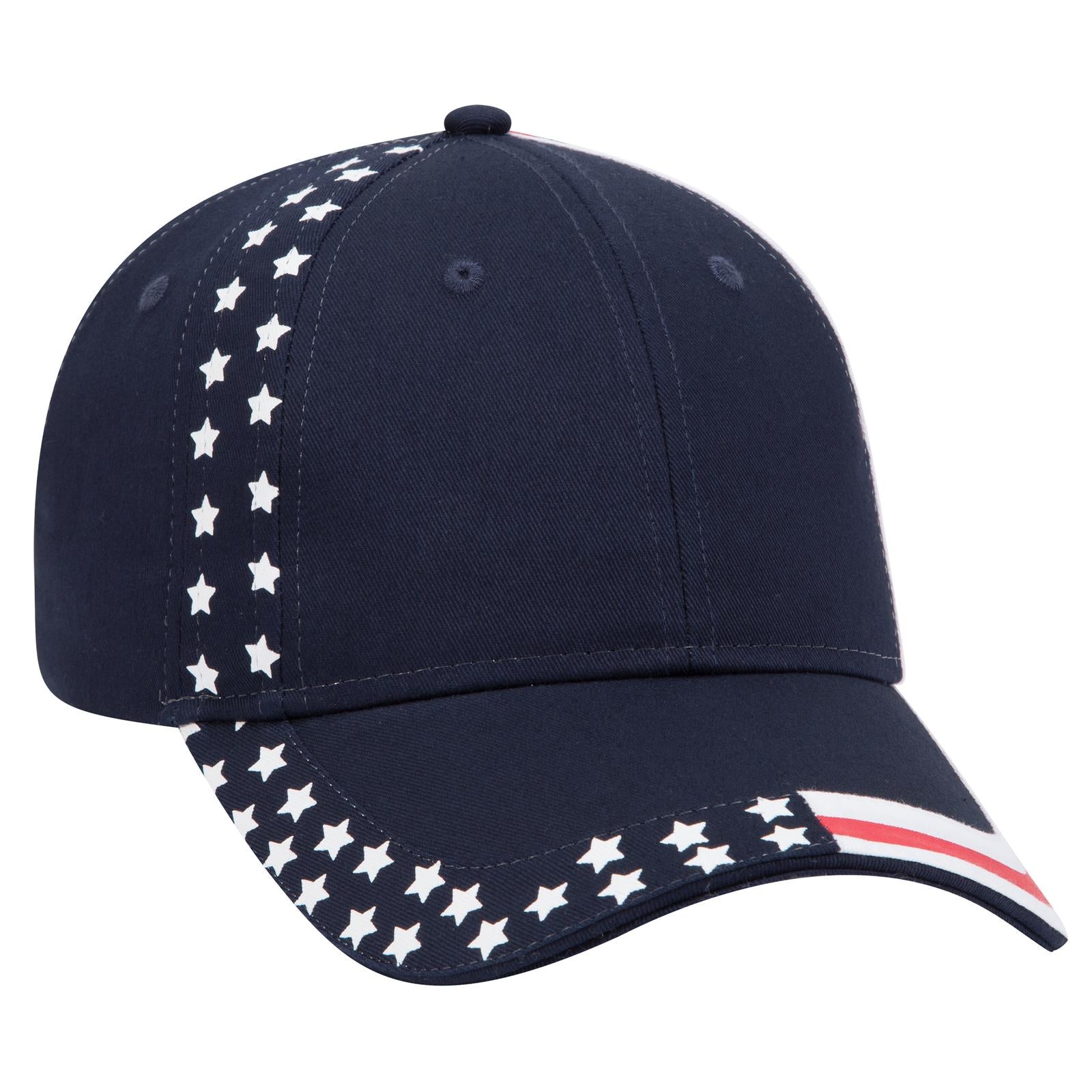 Right View of 004D - Deep Navy OTTO CAP 6 Panel Low Profile Baseball Cap