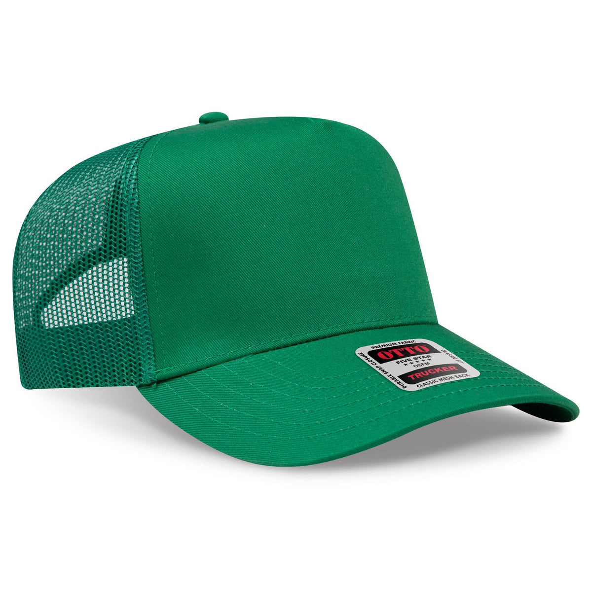 Right View of 005 - Kelly OTTO CAP 5 Panel Mid Profile Mesh Back Trucker Hat