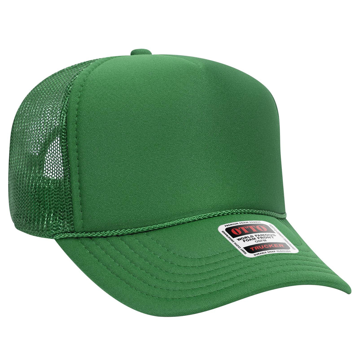 Right View of 005 - Kelly OTTO CAP 5 Panel Mid Profile Mesh Back Trucker Hat